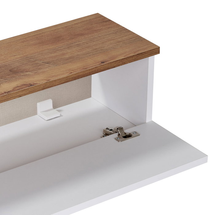 Nordure Ligne 160 Soporte para TV Pino Atlántico y Blanco